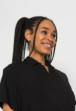 Even&Odd Damen Blusenkleid - Black -Even Und Odd Verkäufe 2c407369968e4a5690bbdac70e2ef94e