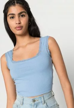 Even&Odd Damen Top - Light Blue -Even Und Odd Verkäufe 2d4d99b05ac64069aabf5974f158268b
