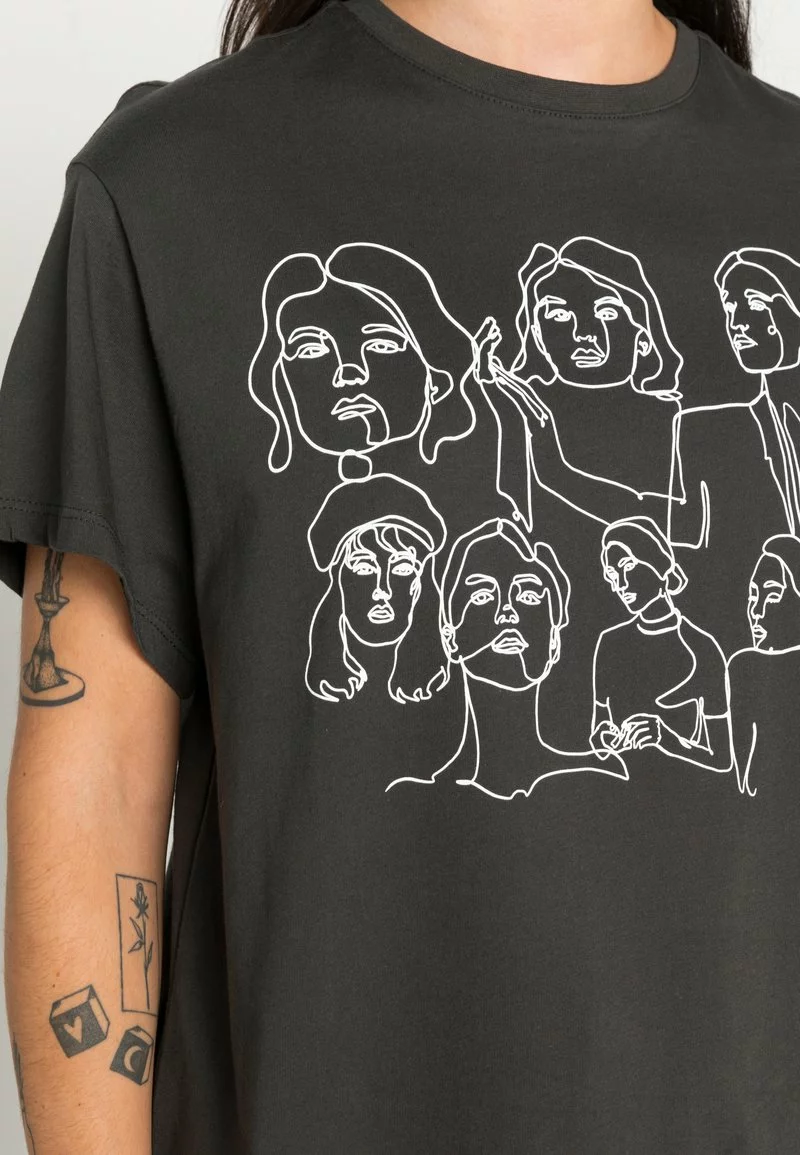 Even&Odd T-Shirt Print - Anthracite | Damen 7 Even&Odd T-Shirt Print - Anthracite | Damen – Bild 5