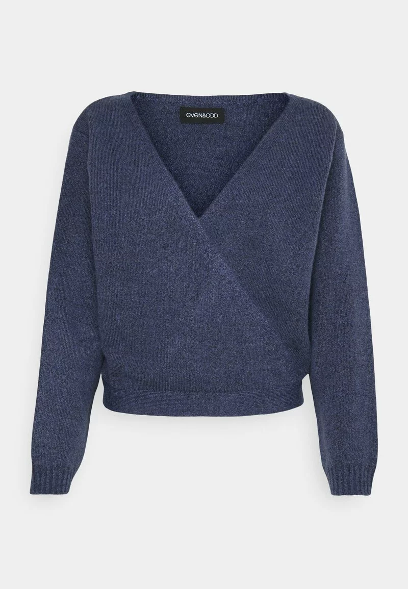 Even&Odd Damen WICKELJACKE - Strickjacke - Blue-grey 7 Even&Odd Damen WICKELJACKE - Strickjacke - Blue-grey – Bild 5