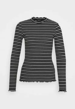 Even&Odd Damen Langarmshirt - Black/white -Even Und Odd Verkäufe 32fe745836094b15bcc735a80ee0e29a