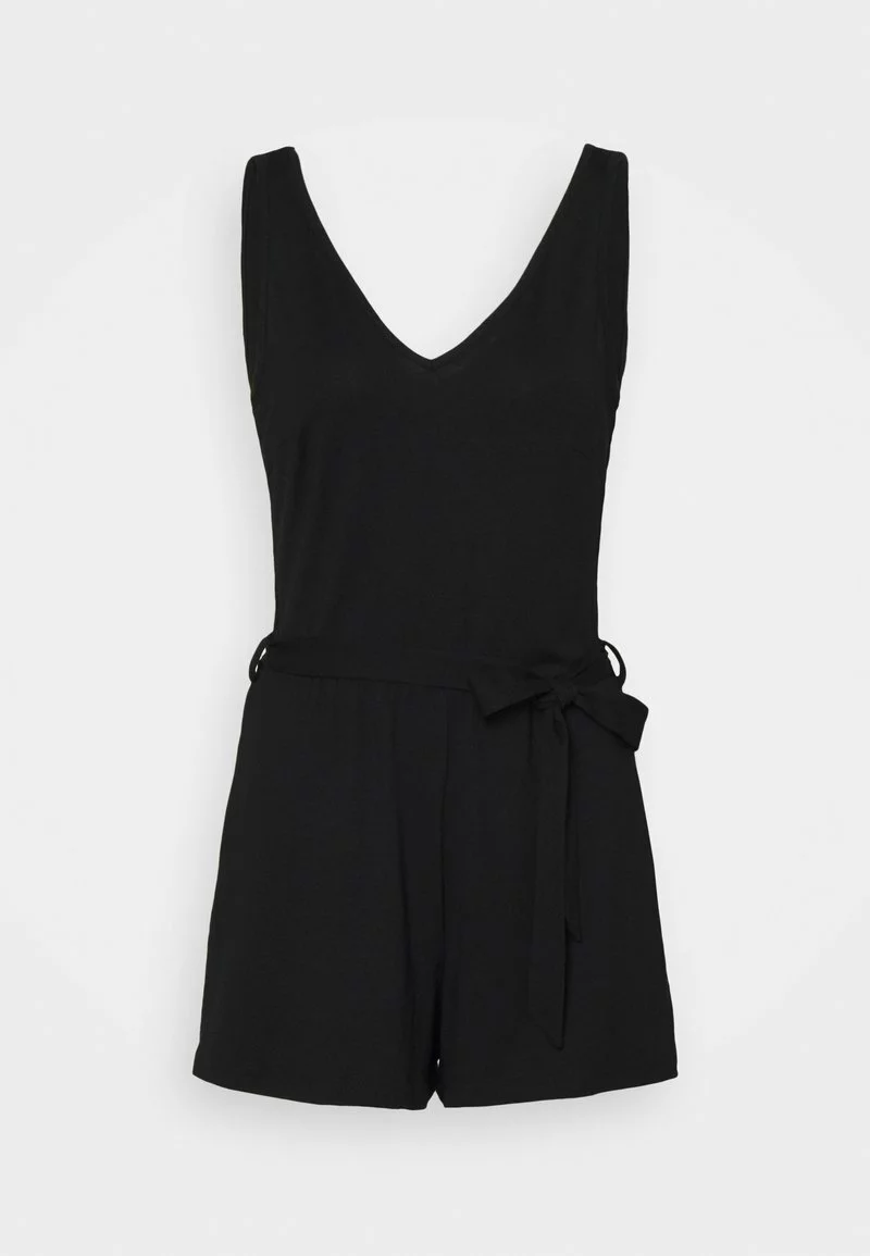 Even&Odd Damen BASIC Deep V Playsuit - Jumpsuit - Black 6 Even&Odd Damen BASIC Deep V Playsuit - Jumpsuit - Black – Bild 4