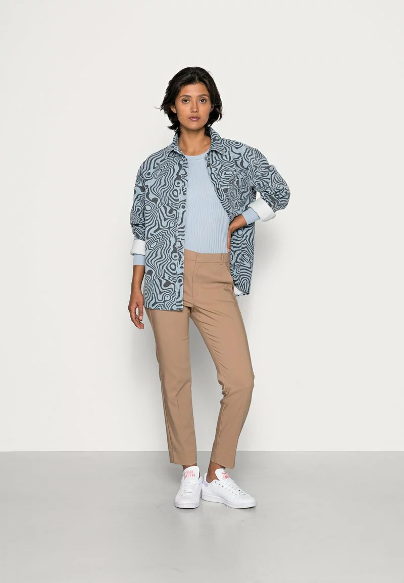 Even&Odd Damen Strickpullover - Mottled Light Blue 4 Even&Odd Damen Strickpullover - Mottled Light Blue – Bild 2