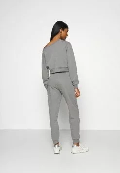 Even&Odd Damen Off Shoulder&Jogger Set - Sweatshirt - Mottled Grey -Even Und Odd Verkäufe 36c41b8f7f2d4d87a7288a52efe8a6bf