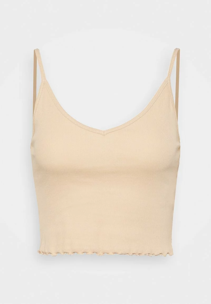 Even&Odd Damen STRAPPY LETTUCE CROP 3 PACK - Top - White/beige/brown 6 Even&Odd Damen STRAPPY LETTUCE CROP 3 PACK - Top - White/beige/brown – Bild 4