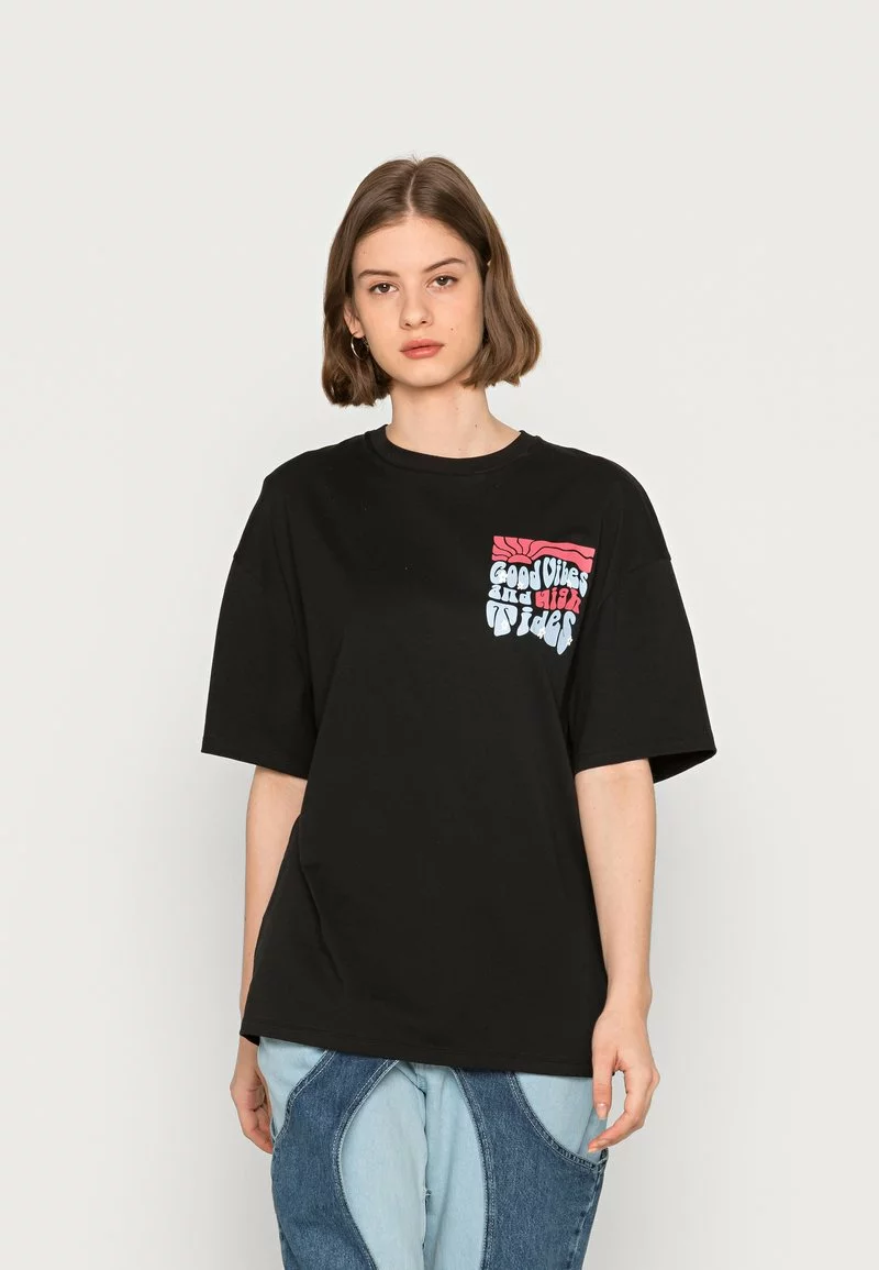 Even&Odd Damen T-Shirt Print - Black 3 Even&Odd Damen T-Shirt Print - Black