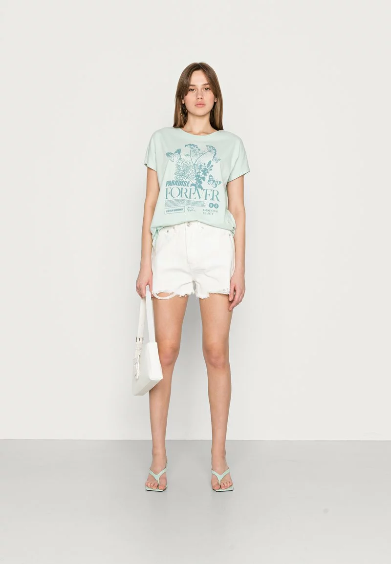 Even&Odd T-Shirt Print - Light Green | Damen 4 Even&Odd T-Shirt Print - Light Green | Damen – Bild 2