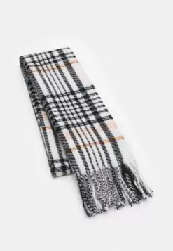 Even&Odd Damen Schal - Off White/ Black/pink