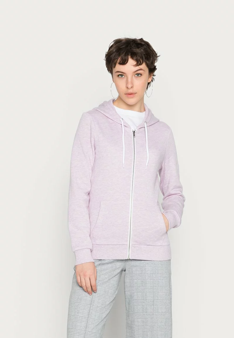 Even&Odd Damen ZIP JACKET - Sweatjacke - Mottled Lilac 3 Even&Odd Damen ZIP JACKET - Sweatjacke - Mottled Lilac