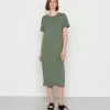 Even&Odd Damen Jerseykleid - Light Green -Even Und Odd Verkäufe 3926d972fa94458aafff404326838473