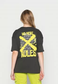 Even&Odd Damen T-Shirt Print - Anthracite