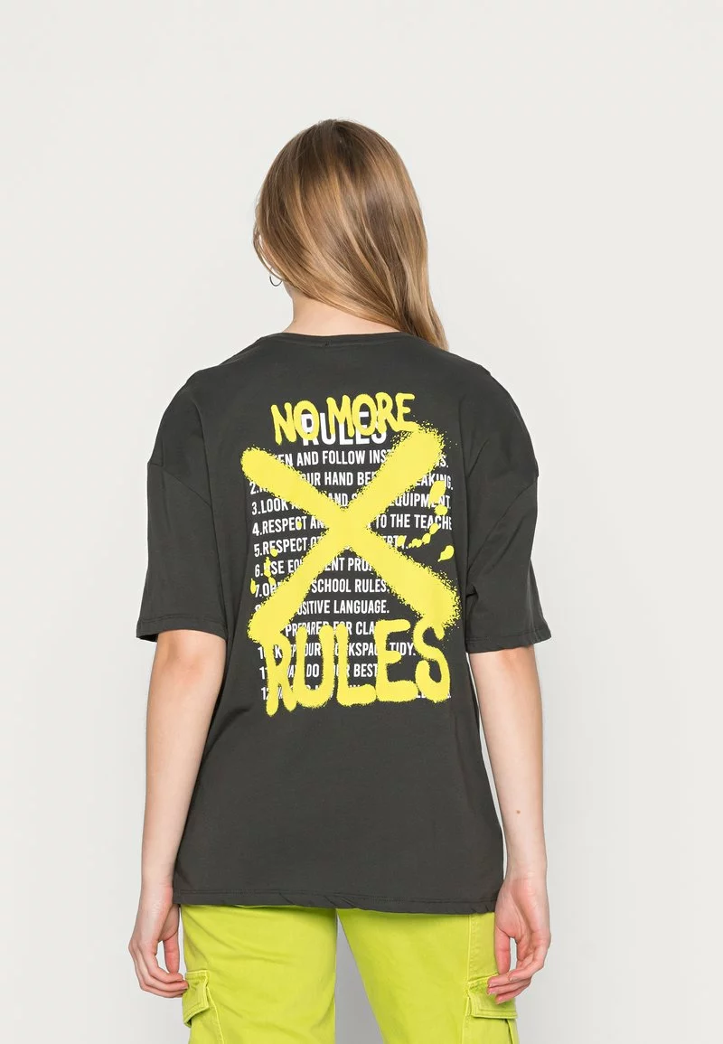 Even&Odd Damen T-Shirt Print - Anthracite 3 Even&Odd Damen T-Shirt Print - Anthracite