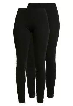 Even&Odd Damen 2 PACK - Leggings - Hosen - Black -Even Und Odd Verkäufe 3aedc87030e14af48552cdf71b05909c