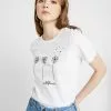 Even&Odd Damen T-Shirt Print - White -Even Und Odd Verkäufe 3b638c0b57d9465691b544c6943bbe98