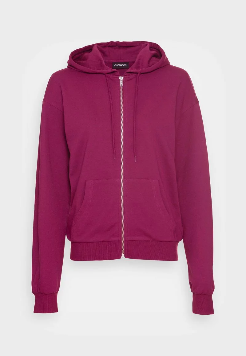 Even&Odd Damen BASIC HOODIE JACKET WITH POCKETS - Kapuzenpullover - Purple 6 Even&Odd Damen BASIC HOODIE JACKET WITH POCKETS - Kapuzenpullover - Purple – Bild 4