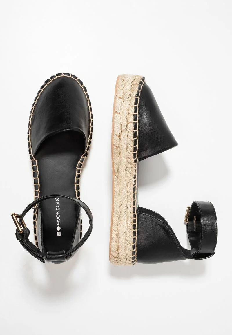 Even&Odd Damen Espadrille - Black 6 Even&Odd Damen Espadrille - Black – Bild 4