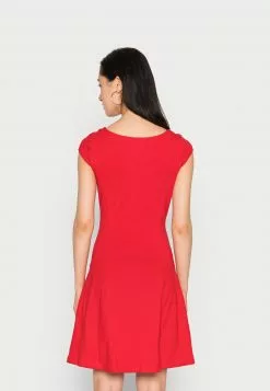 Even&Odd Damen Jerseykleid - Red -Even Und Odd Verkäufe 40adc78c6d0f4eb6972cab83fca7ec07
