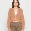 Even&Odd Strickjacke - Camel | Damen -Even Und Odd Verkäufe 432f1f1448384b249270e542dad7048e
