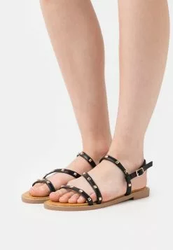 Even&Odd Damen Riemensandalette - Black