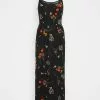 Even&Odd Damen Maxikleid - Black/multicolor -Even Und Odd Verkäufe 44775ccdb7f142a9a5f6b814c053a3aa