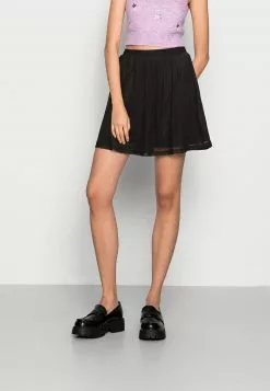 Even&Odd Damen BASIC FLARED SKIRT - Minirock - Black
