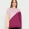 Even&Odd Damen Sweatshirt - Beige/pink/bordeaux -Even Und Odd Verkäufe 463d58bfa2a34b49b501011c06b6ccb6