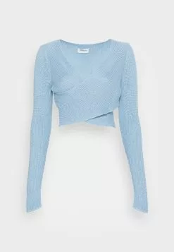 Even&Odd Damen Strickpullover - Light Blue -Even Und Odd Verkäufe 46518bf7d02343369b594fce3ab3ddec