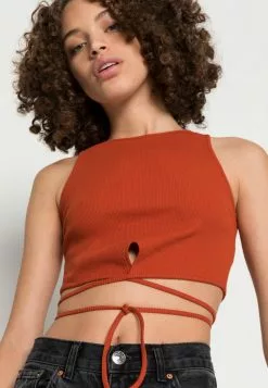 Even&Odd Top - Orange | Damen -Even Und Odd Verkäufe 47c5e6db07534958a6b31c9448f03868