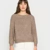 Even&Odd Damen OFF SHOULDER JUMPER - Strickpullover - Mottled Beige