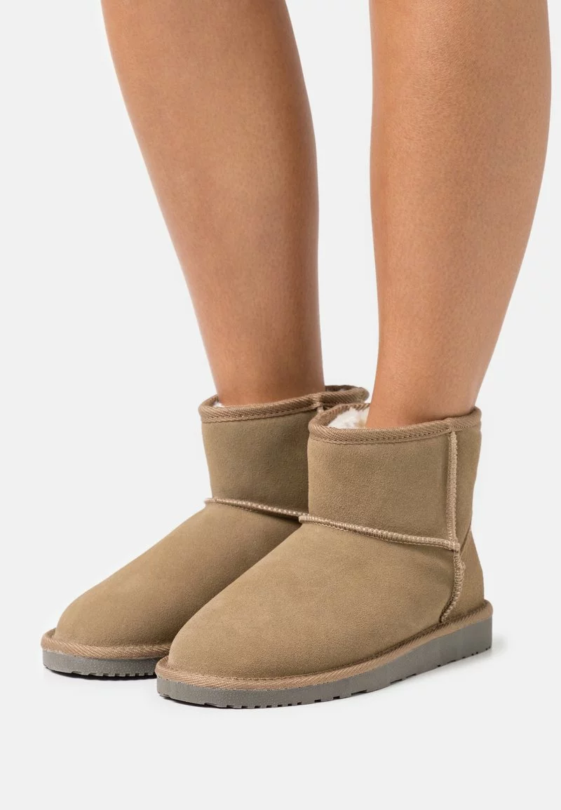 Even&Odd Damen LEATHER WINTER BOOTIES - Stiefelette - Khaki 3 Even&Odd Damen LEATHER WINTER BOOTIES - Stiefelette - Khaki