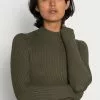 Even&Odd Damen Strickpullover - Dark Green -Even Und Odd Verkäufe 4849337ee9844e7aaae0d37909328362