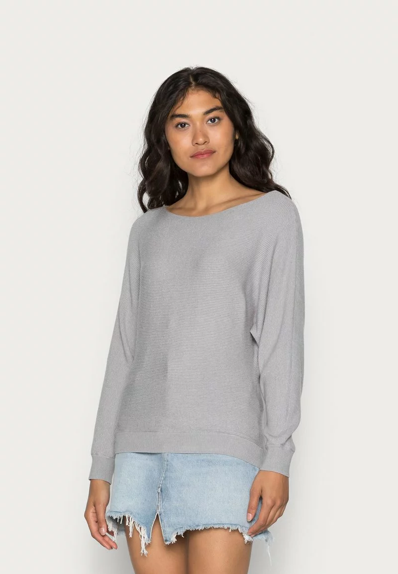 Even&Odd Damen Strickpullover - Mottled Light Grey 3 Even&Odd Damen Strickpullover - Mottled Light Grey
