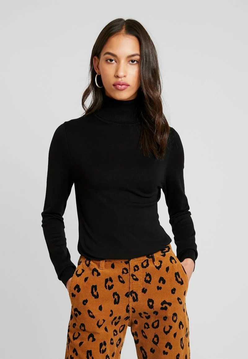 Even&Odd BASIC TURTLE NECK JUMPER - Strickpullover - Black | Damen 3 Even&Odd BASIC TURTLE NECK JUMPER - Strickpullover - Black | Damen