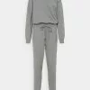 Even&Odd Damen Jumpsuit - Mottled Light Grey