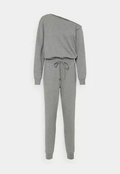 Even&Odd Damen Jumpsuit - Mottled Light Grey