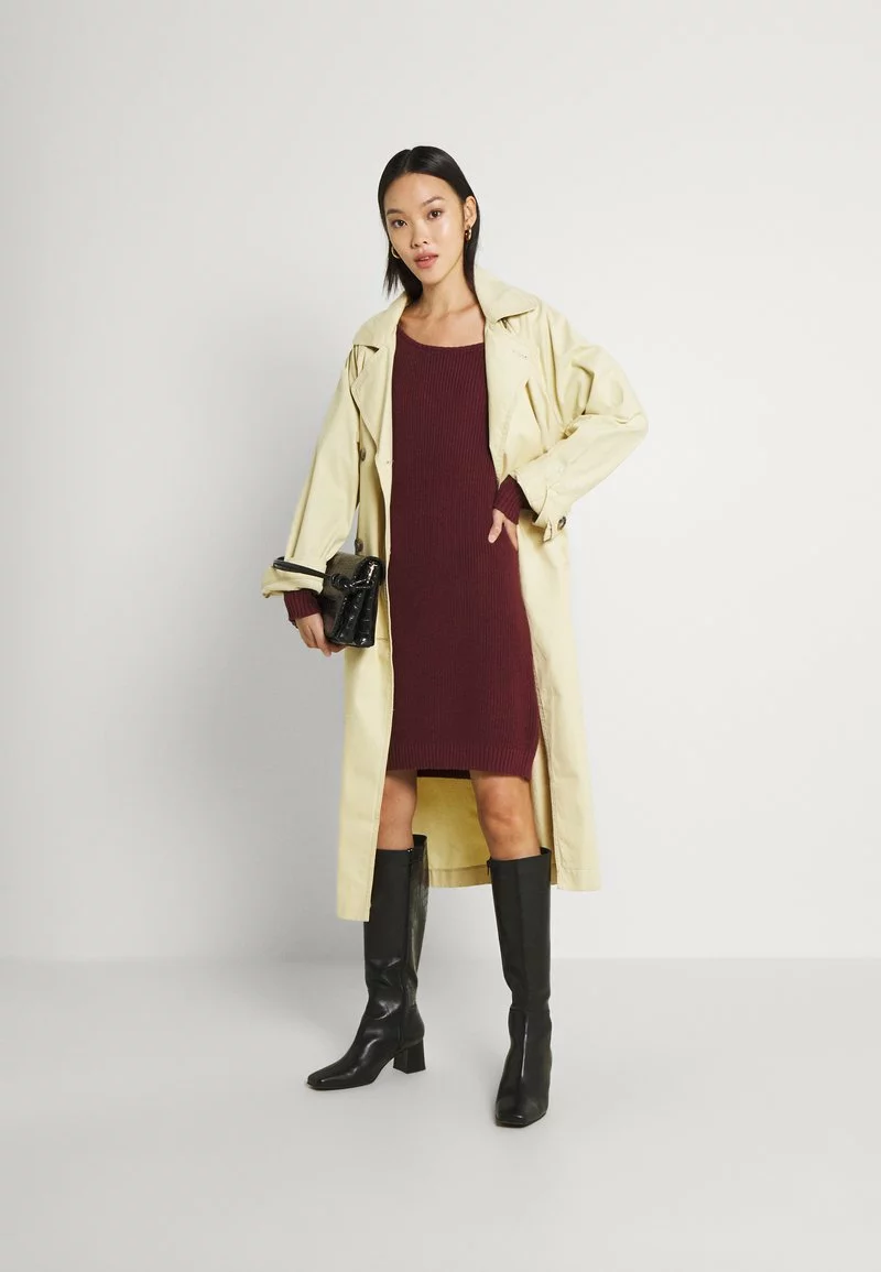 Even&Odd Damen Strickkleid - Bordeaux 4 Even&Odd Damen Strickkleid - Bordeaux – Bild 2