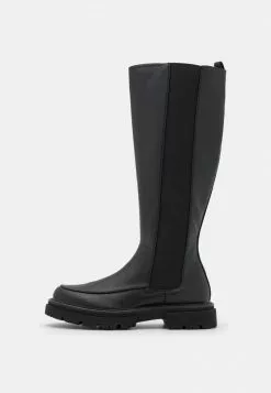 Even&Odd Damen Plateaustiefel - Black
