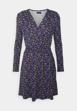 Even&Odd Jerseykleid - Dark Blue/multi-coloured | Damen