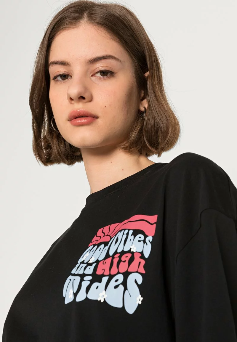 Even&Odd Damen T-Shirt Print - Black 7 Even&Odd Damen T-Shirt Print - Black – Bild 5