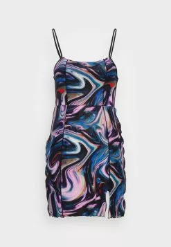 Even&Odd Damen Freizeitkleid - Black/red/green -Even Und Odd Verkäufe 5414f3c2f8d243b58bc91a224ad608ef