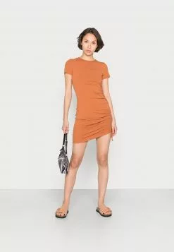 Even&Odd Jerseykleid - Brown | Damen -Even Und Odd Verkäufe 54301747ee294d4394472162d37366fa