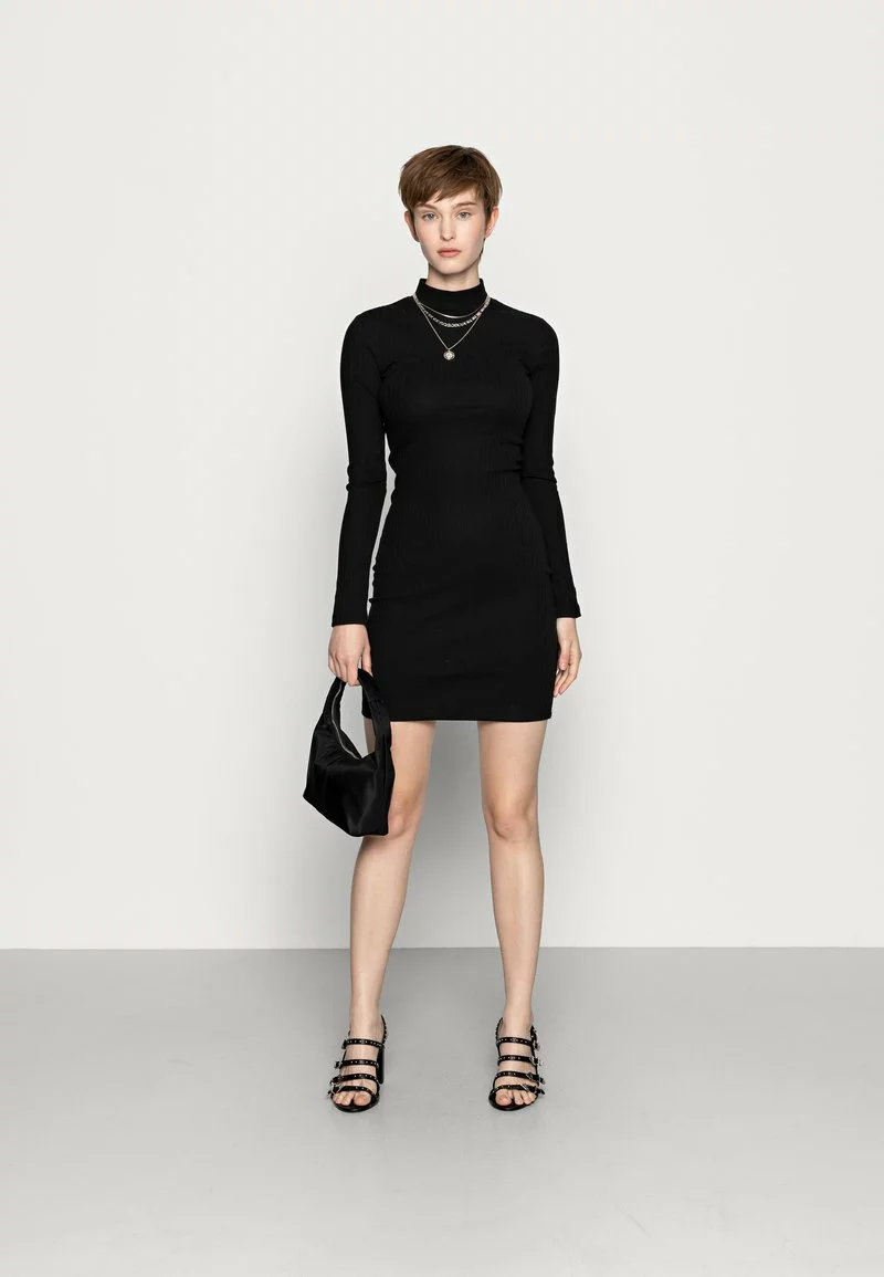 Even&Odd Damen BASIC - Jerseykleid - Black 4 Even&Odd Damen BASIC - Jerseykleid - Black – Bild 2