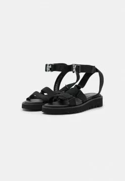Even&Odd Damen Riemensandalette - Black -Even Und Odd Verkäufe 55a9d6af7d044e2e87e41e8970d5e18d
