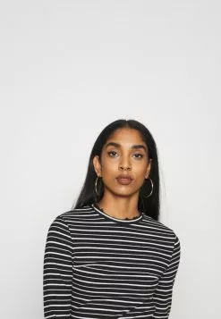 Even&Odd Damen Langarmshirt - Black/white -Even Und Odd Verkäufe 56d8c454bc574e40beb684e360c689a9