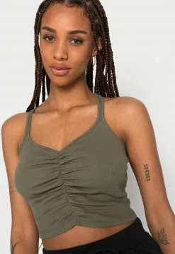 Even&Odd Damen Top - Khaki -Even Und Odd Verkäufe 58bb4832e7b04863a0efcff4bac7838a