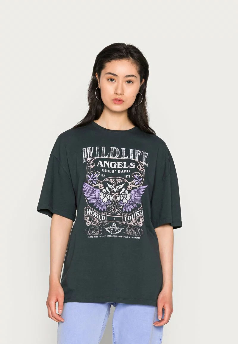 Even&Odd Damen T-Shirt Print - Black 3 Even&Odd Damen T-Shirt Print - Black