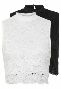 Even&Odd Damen 2 PACK - Top - White/black