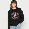 Even&Odd Damen OVERSIZED PRINT - Sweatshirt - Black -Even Und Odd Verkäufe 5a79b7a646984c809cabce18e90d3048