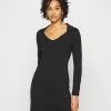 Even&Odd Damen Jerseykleid - Black -Even Und Odd Verkäufe 5af262ac62bb4da6a3303846132cfa7f