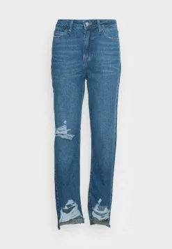 Even&Odd Damen Jeans Straight Leg - Blue Denim -Even Und Odd Verkäufe 5d51a6cd030c41abafa1a1cc37052d05